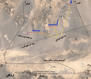 سیلاب، قنات چهاربازار اردکان را مسدود کرد