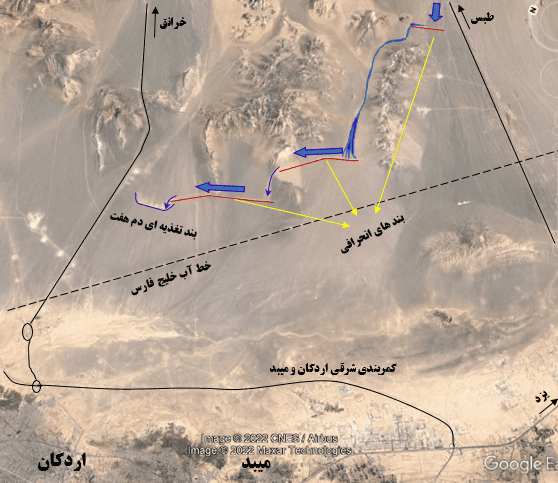 سیلاب، قنات چهاربازار اردکان را مسدود کرد