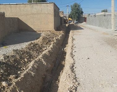 اجرای 310 متر شبکه توزیع آب در روستای “ریکا” و “بانروشان” شهر صالح آباد