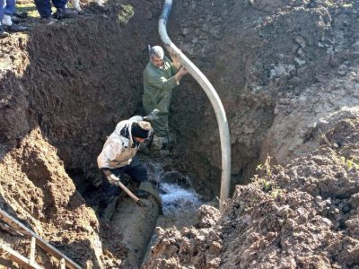 اصلاح چهار کیلومتر از خط انتقال آب به شهر جوانرود
