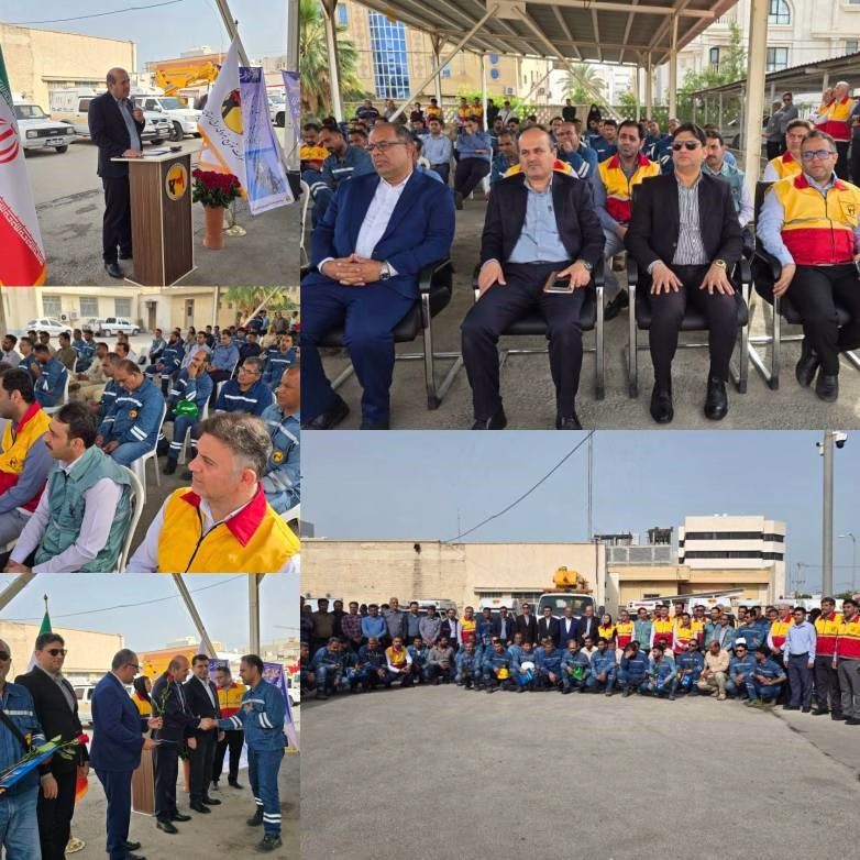 آیین تجلیل از کارگران صنعت برق بوشهر