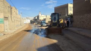اتمام عملیات اصلاح و بازسازی شبکه توزیع آب خیابان جدید الاحداث نقیب زاده