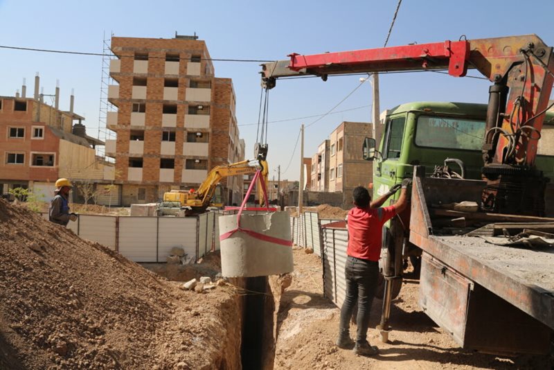 احداث شبکه آب و فاضلاب در طرح نهضت ملی مسکن استان اصفهان
