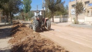 اصلاح شبکه آبرسانی خیابان آیت الله کاشانی میبد