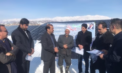 افتتاح نیروگاه خورشیدی ۳۰۰ کیلواتی در شهر بام