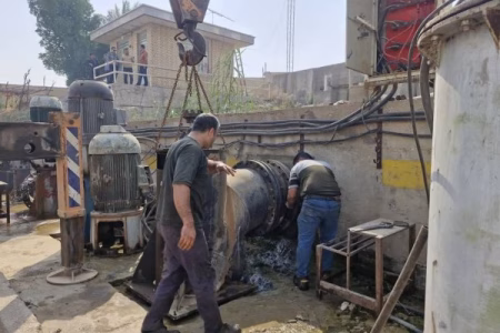 اورهال، تعمیر و راه‌اندازی پمپ‌های ایستگاه‌های پمپاژ نگاز و پهونده در شبکه آبیاری گتوند