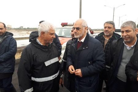استاندار و مدیر عامل شرکت آب و فاضلاب خوزستان از پروژه های اصلاح شبکه فاضلاب شهر اهواز بازدید کردند
