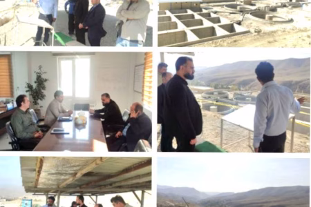 بازدید بخشدار بومهن از تصفیه‌خانه فاضلاب این بخش