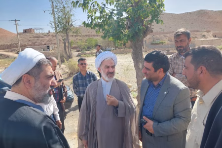 بازدید رئیس کل دادگستری از وضعیت راه و آب شرب روستای قلعه بید مانه