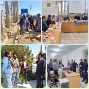 بازدید مدیرعامل شرکت توزیع نیروی برق استان فارس از شبکه های آسیب دیده برق در سیلاب شهرستان جهرم استان فارس