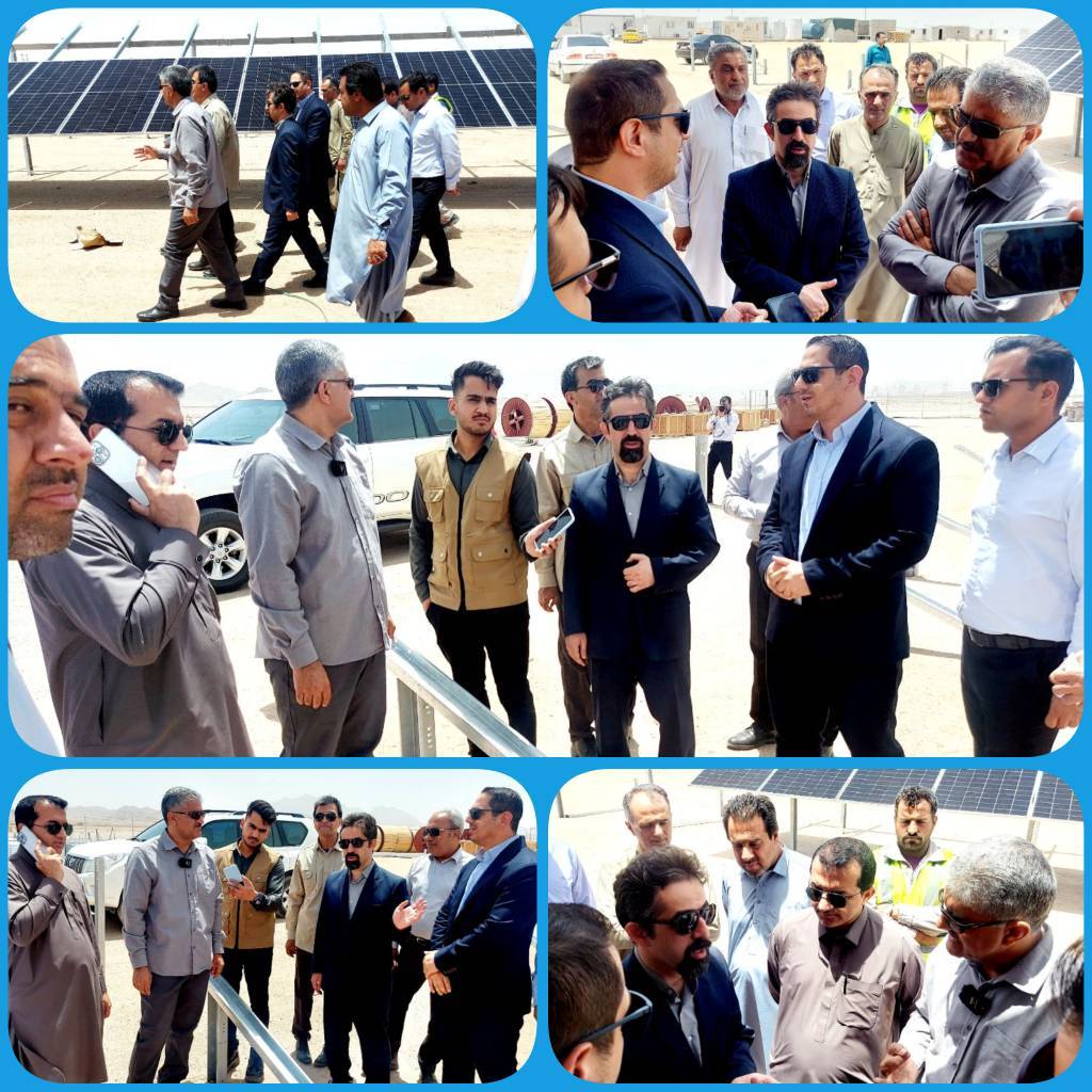 بازدید معاون استانداری و مدیرعامل شرکت برق منطقه‌ای سیستان و بلوچستان