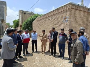 بازدید میدانی از وضعیت آب شرب روستای مایوان شهرستان فاروج