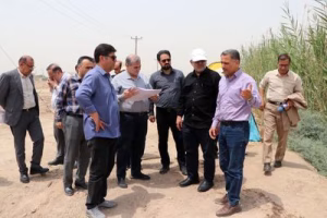 بازدید میدانی مدیرعامل سازمان آب و برق خوزستان از آخرین وضعیت بهبود کیفی آب و پروژه‌های حیاتی آب در آبادان و خرمشهر