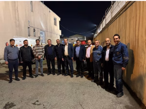 بازدید میدانی معاون بهره برداری و مدیردفتر ایمنی شرکت توزیع برق استان قزوین از مدیریت برق شهرستان تاکستان