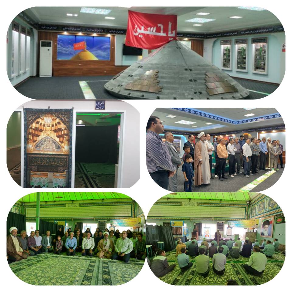 بازدید همکاران خانواده شهید از ستادبازسازی عتبات و زیارت اتاق تربت در کرمان