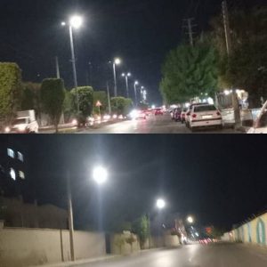 بازسازی شبکه روشنایی معابر جنوبی شهرستان بوشهر