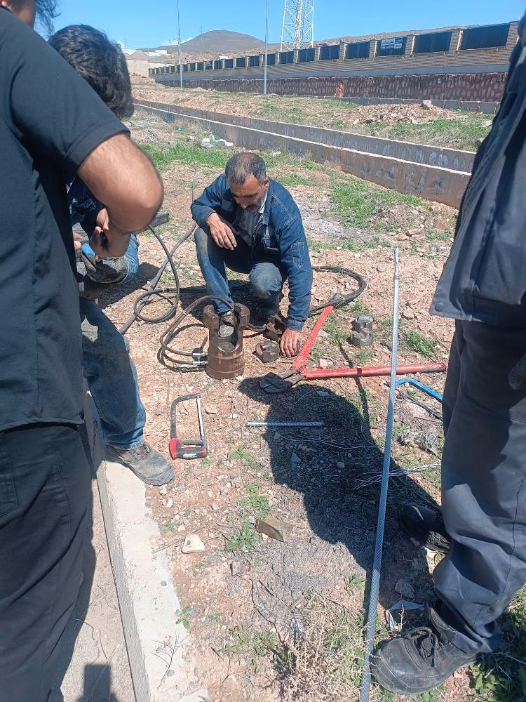 بازیابی شبکه خطوط برق فشار قوی مجاور یک مرکز صنعتی در قزوین