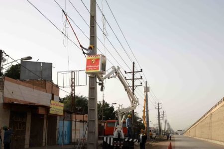 خط ۲مداره تامین کننده برق شهر شیبان احداث شد