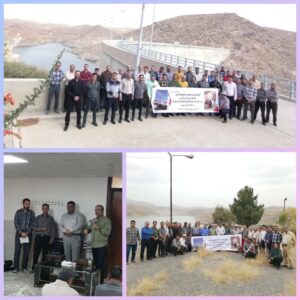 برگزاری گردهمایی عمومی ایمنی (گرامیداشت هفته دفاع مقدس ) امور نگهداشت پیشگیرانه شبکه فشارمتوسط منطقه غرب در محل سد طرق