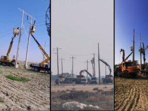 برگزاری مانور جهادی تعویض پایه های فرسوده