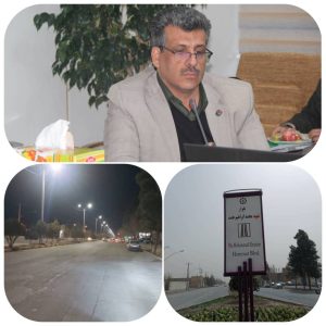 تامین روشنایی محله صنعتی بلوار شهید همت توسط توزیع برق کرمان