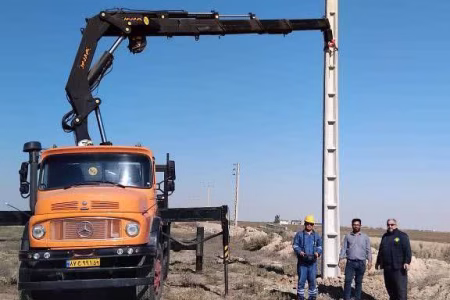 ️تجهیز مدیریت های توزیع برق غرب گلستان به جرثقیل