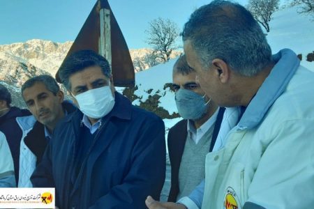 معاون هماهنگی توزیع شرکت توانیر در بحران برف استان کرمانشاه حضور یافت / بیش از 85 درصد روستاهای استان برقدار هستند