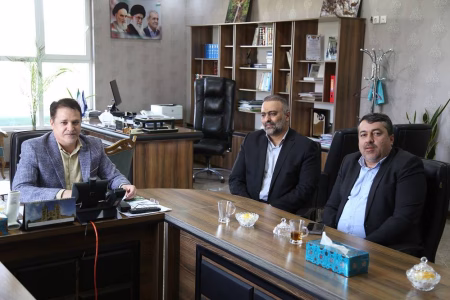 دیدار بخشدار کشکوئیه رفسنجان با مدیرعامل شرکت آب منطقه‌ای کرمان