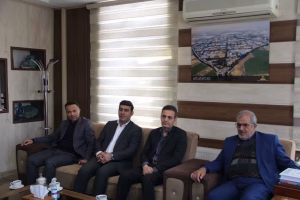 دیدار نوروزی مدیرعامل شرکت آب منطقه ای استان قزوین با فرماندار شهرستان البرز
