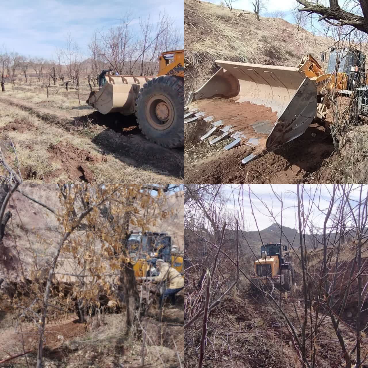 رفع تصرف بستر رودخانه استای تایباد