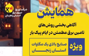 تأمین برق مطمئن صنایع در پیک بار محور همایش تخصصی استان زنجان