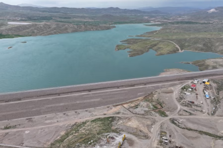 آبگیری سد بالاخانلو در استان قزوین