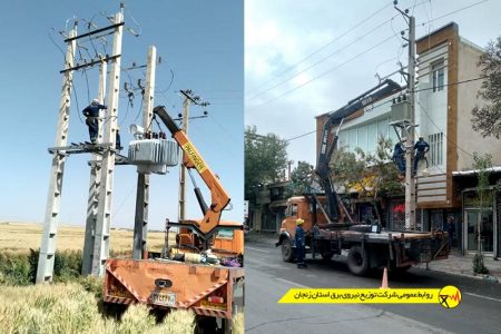 طرح جهادی رفع افت ولتاژ شبکه‌های توزیع برق شهرستان خدابنده آغاز شد