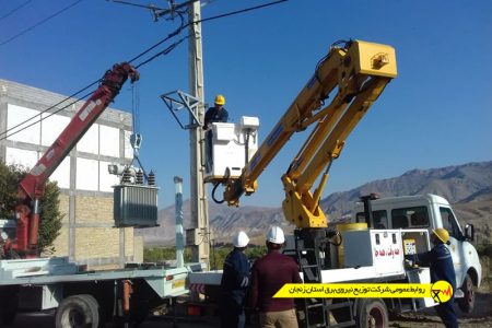 فاز نخست طرح جهادی ریشه‌کنی افت ولتاژ در شهرستان ماهنشان به پایان رسید