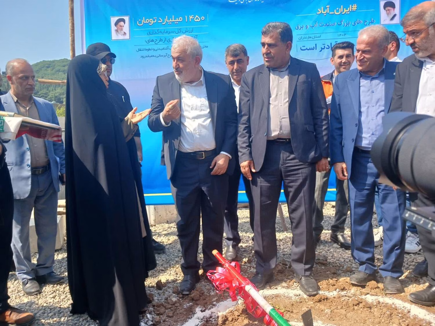 آغاز عملیات اجرایی طرح آبرسانی به شهرستان میاندورود با حضور وزیر نیرو