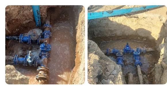 عملیات اصلاح و استاندارد سازی شبکه توزیع آب