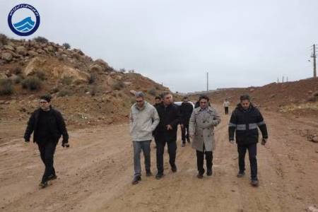 مدیرعامل آبفای منطقه‌۲ تهران از پروژه‌ آبرسانی روستاهای همه‌سین و هاجرآباد بازدید کرد