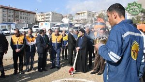 آیین كلنگ زنی احداث ساختمان اداره برق لواسانات برگزار شد