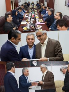مراسم تودیع و معارفه مدیرعامل جدید آبفای شرق استان تهران و تکریم مهندس کارگری