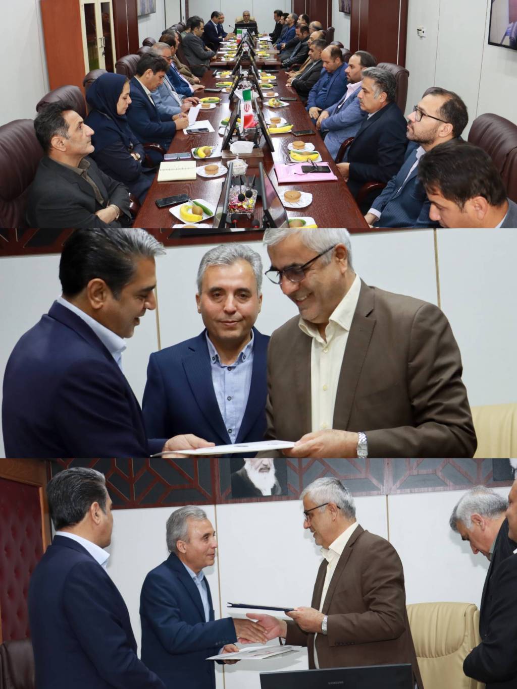 مراسم تودیع و معارفه مدیرعامل جدید آبفای شرق استان تهران و تکریم مهندس کارگری