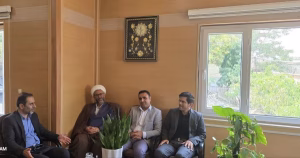 معاون برنامه ریزی شرکت آب منطقه ای قزوین با رئیس دادگستری شهرستان بوئین زهرا