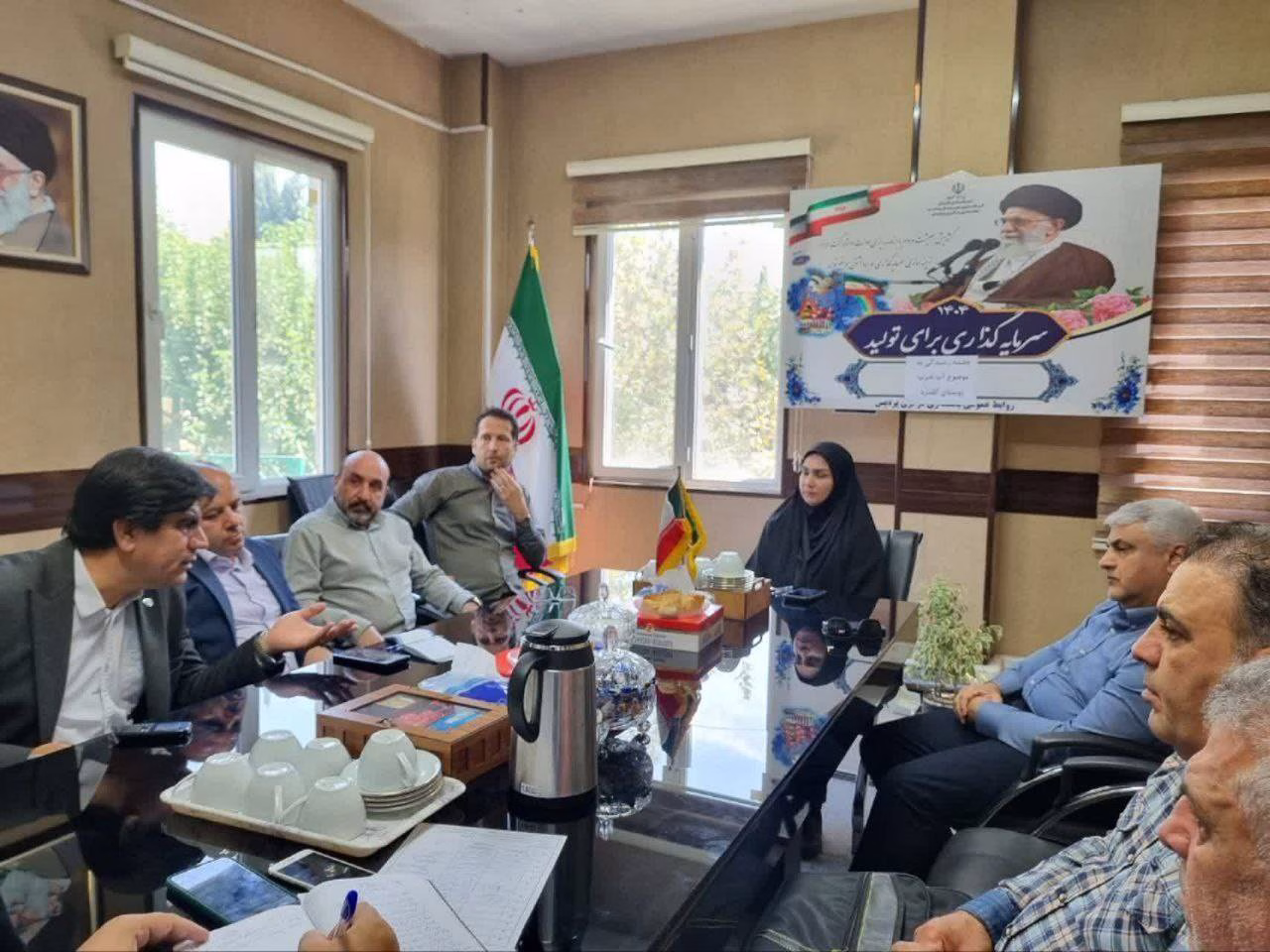 نشست بررسی مسائل و راهکارهای تأمین آب شرب گلدره در بخشداری مرکزی پردیس