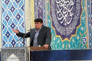 معاون بهره برداری و توسعه آب سخنران بین دو نماز در مصلی شهرستان قدس
