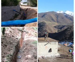 پیشرفت 70درصدی عملیات احداث مخزن ذخیره روستای شش رودبار سوادکوه