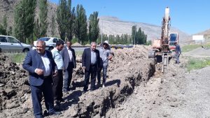 بازدید فرماندار شهرستان ماکو از پروژه اجرای خط انتقال فاضلاب