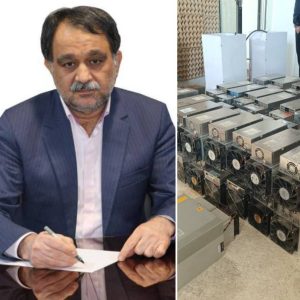 ۵۰دستگاه ماینر غیر مجاز در یکی از دامداری های شهرستان بندرترکمن کشف شد.